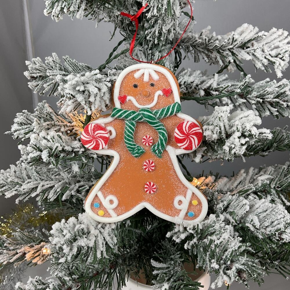Christmas Ornament-Candy Gingerbread Man Ornament -The Bridge Collection-